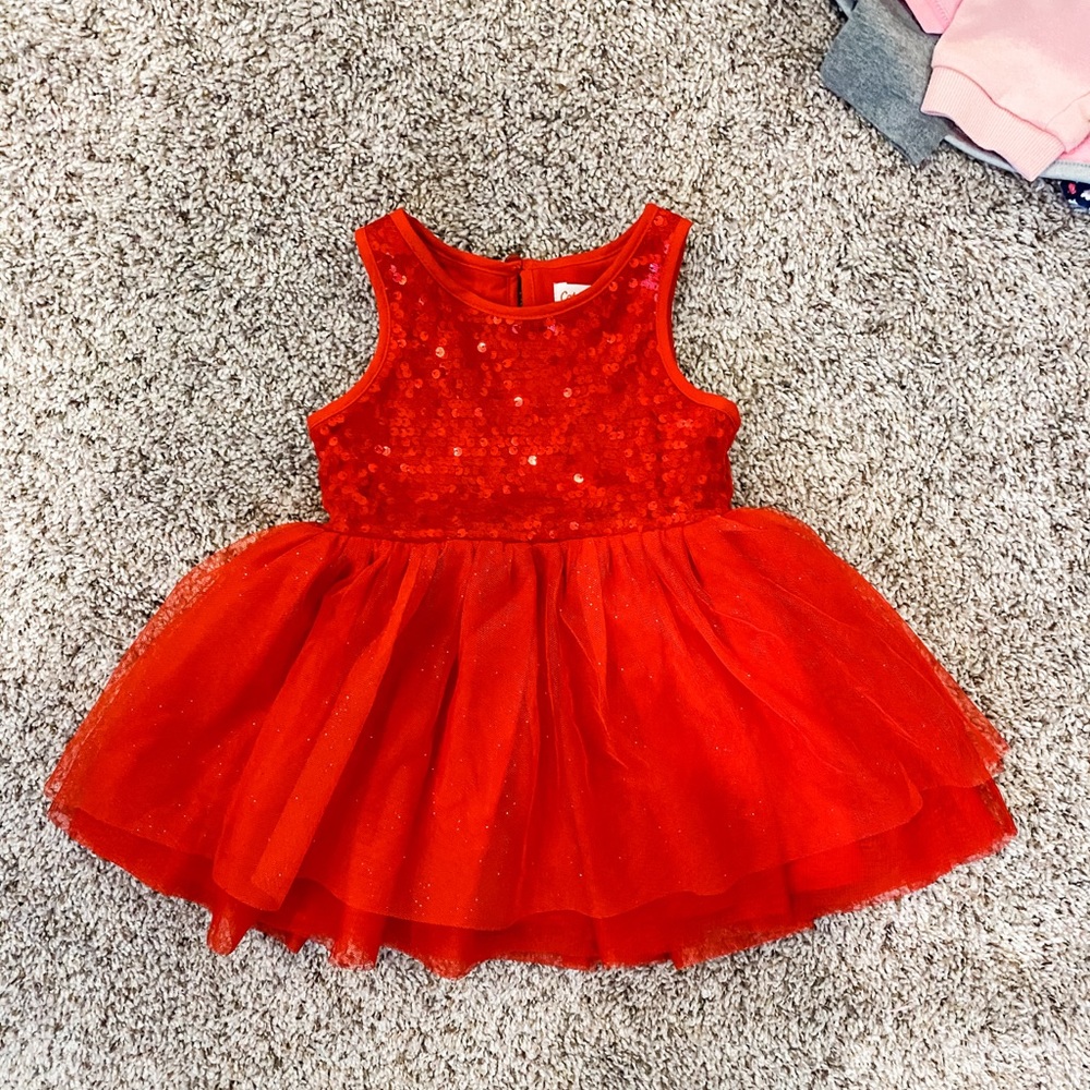 Red dress holiday dress